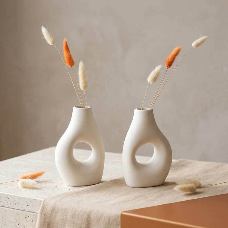 Clovy Charm Vase - Set Of Two