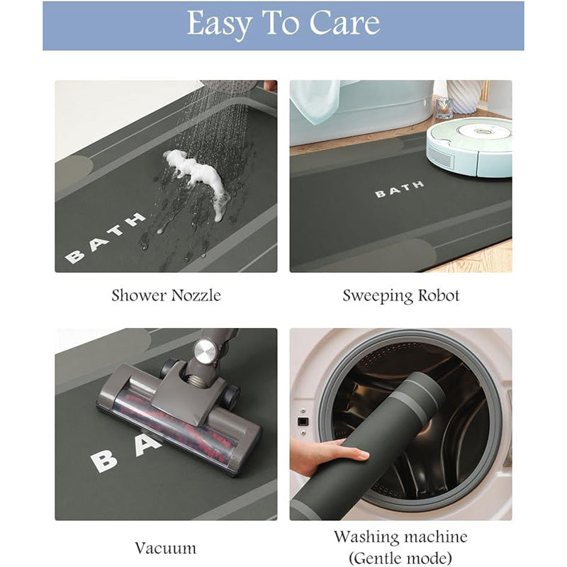 Pale Horizon Rubber Bath Mat media 10