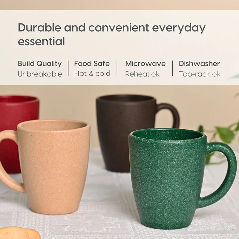 Natura Brew Rice Husk Coffee Mug (300 mL Each) - Set of Four media 4