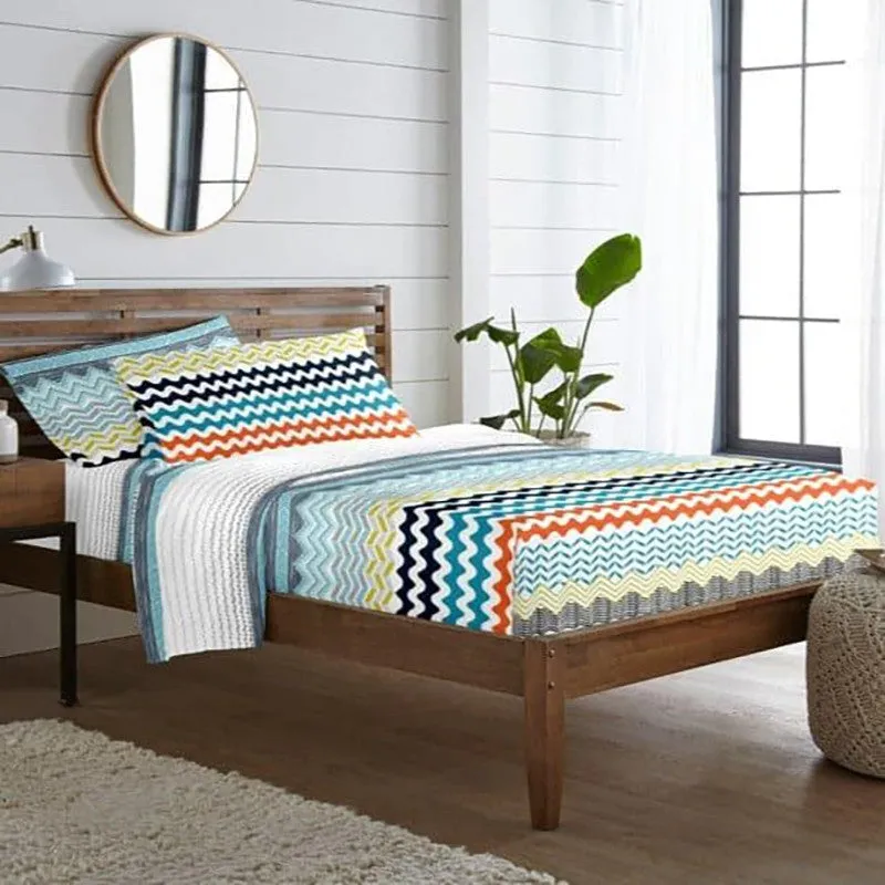 Bruva Wavy Cotton Bedsheet - 254 TC media 4