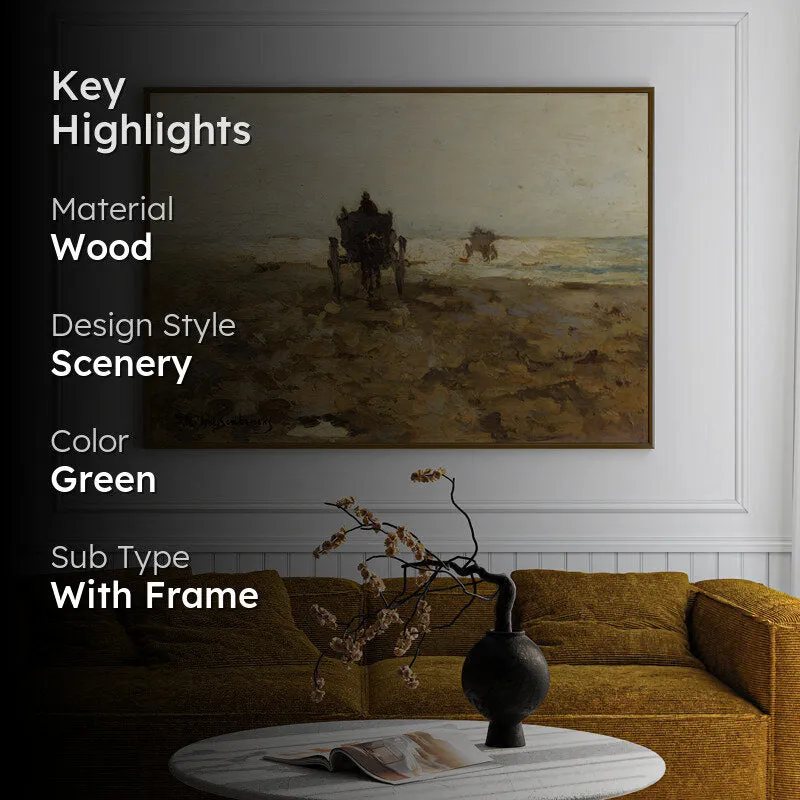 Fields & Harvest Wood Wall Art With Frame - Black media 2