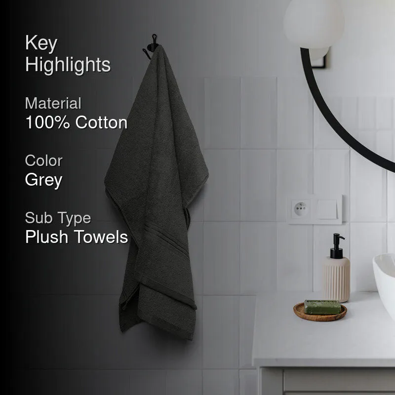 Micro Cotton LuxeDry Solid Bath Towel - Grey media 2