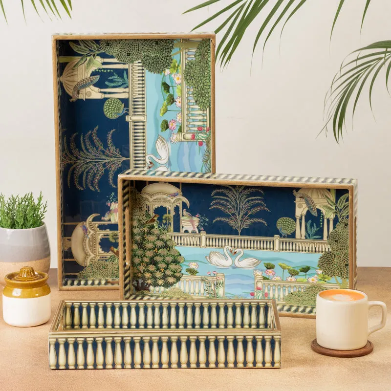 Rajhans Serving Tray - Set Of Three media 3