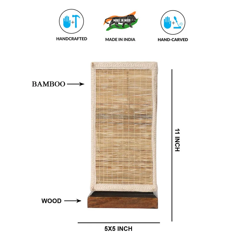 Raffina Bamboo Table Lamp - Brown media 7