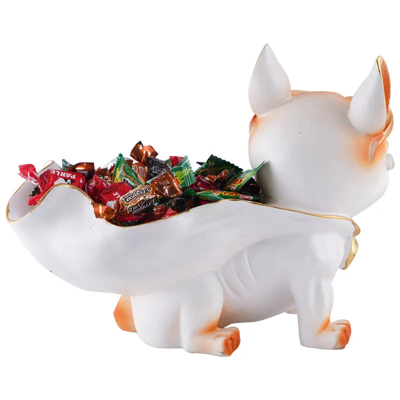 Sir Barks-a-lot Painted Polyresin Show Piece - White media 5