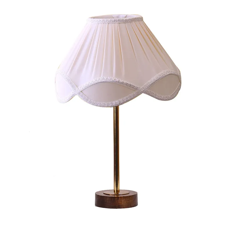 Valencia Rodin Wooden Table Lamp - OffWhite,Gold,Brown media 4