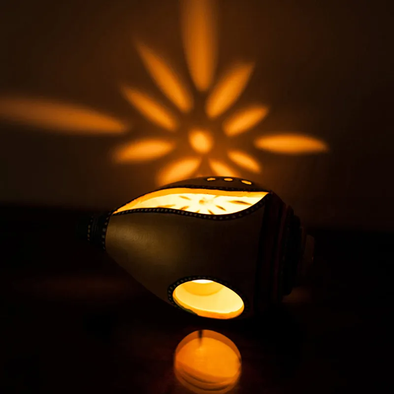 Shankha Jyoti Terracotta Tea Light Holder media 5