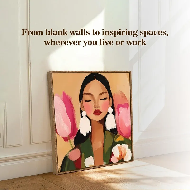 Nature Echo Canvas Wall Art With Frame media 8