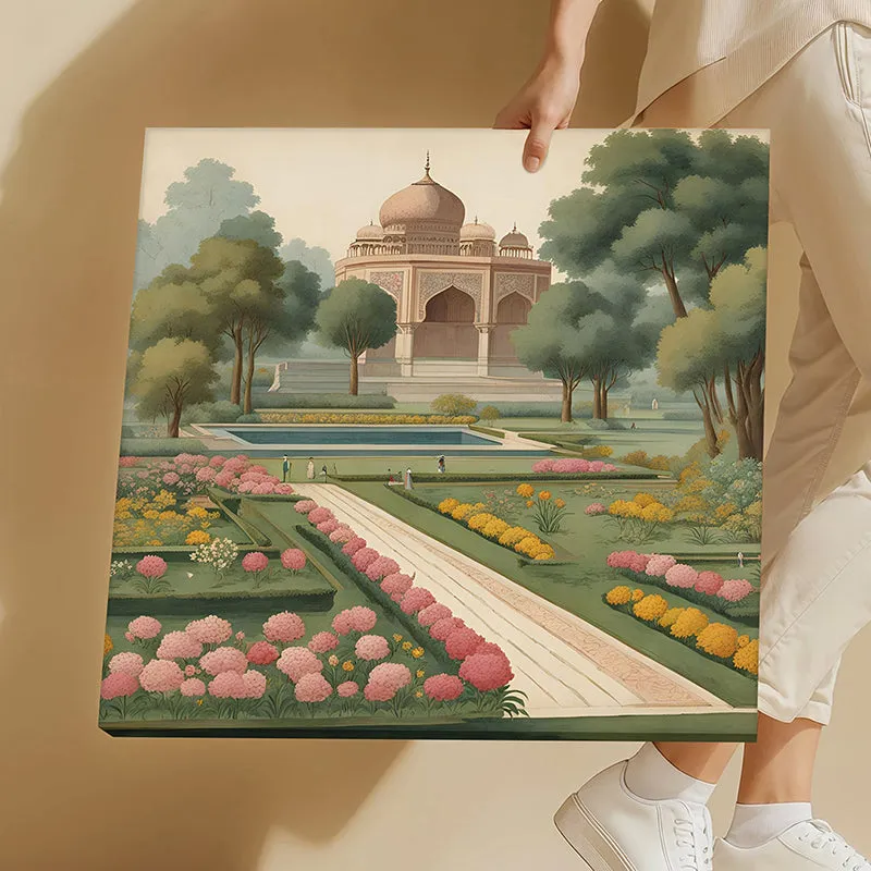 Mughal Blooms Canvas Wall Art media 4