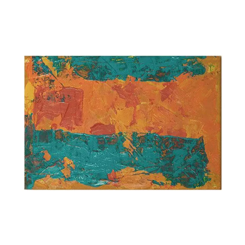 Fire In Blue Abstract Canvas Painting - Gallery Wrap media 6