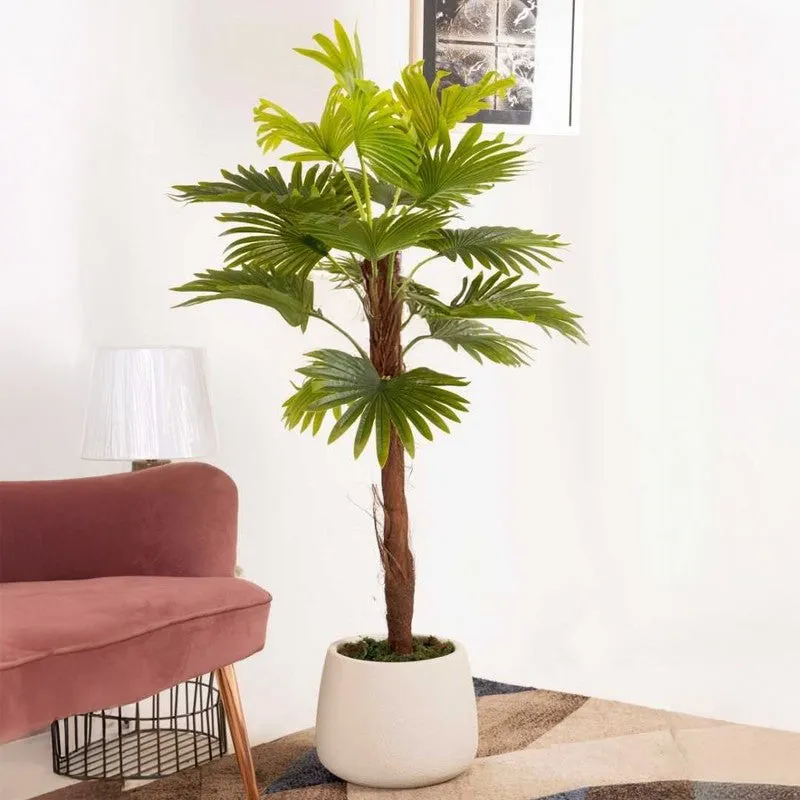 Artificial Raffix Palm Plant Without Pot - 4 Feet media 3