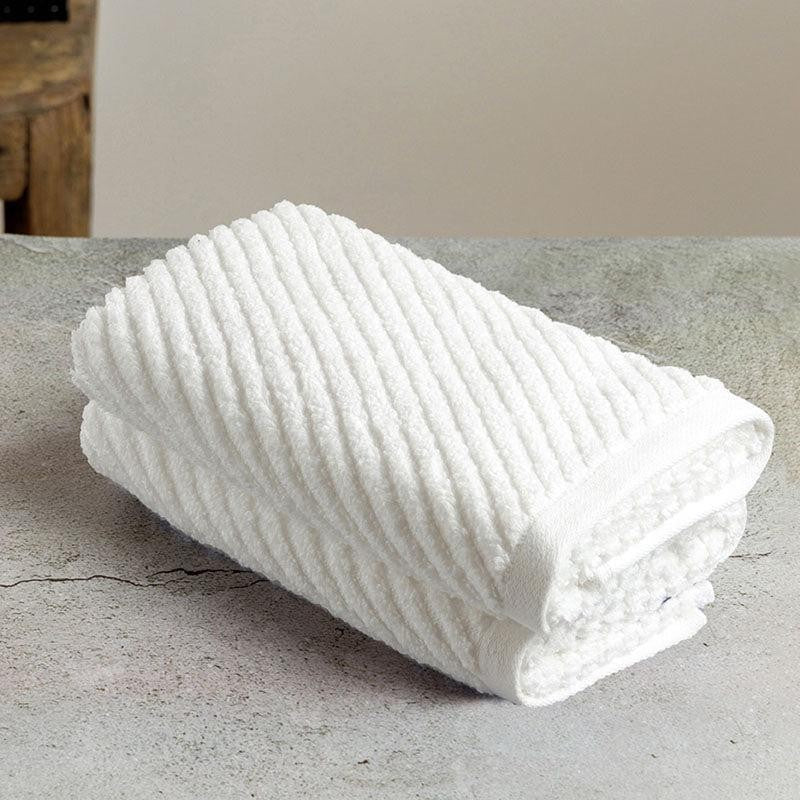 Nautica Riviera Soft Cotton Hand Towel (White) - Set Of Two media 4