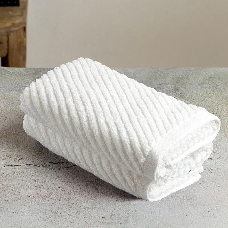 Nautica Riviera Soft Cotton Hand Towel (White) - Set Of Two media 4