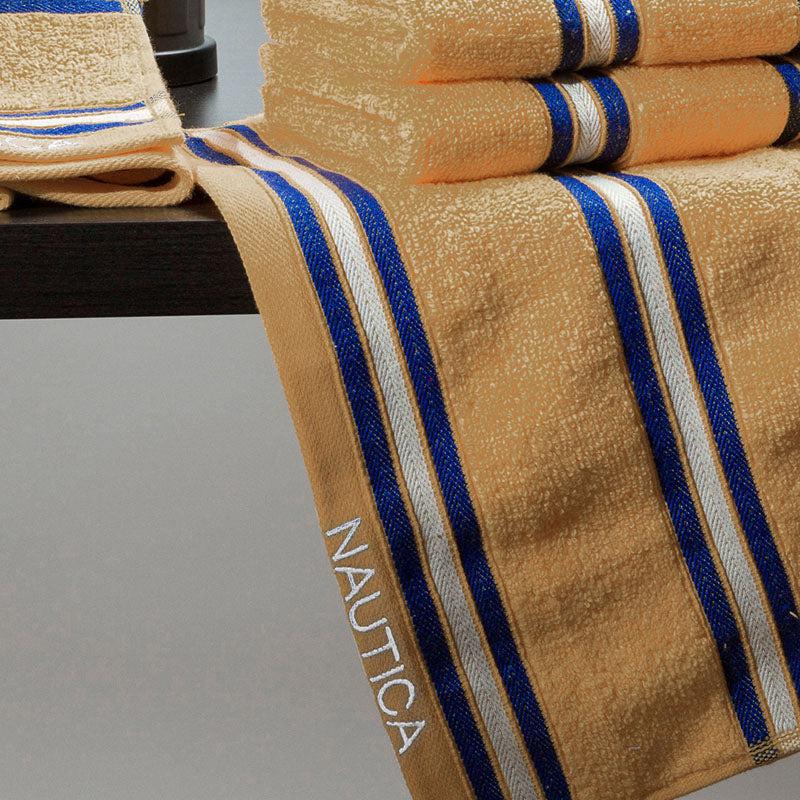 Nautica Dove Dual Down Cotton Hand Towel (Beige) - Set Of Four media 3
