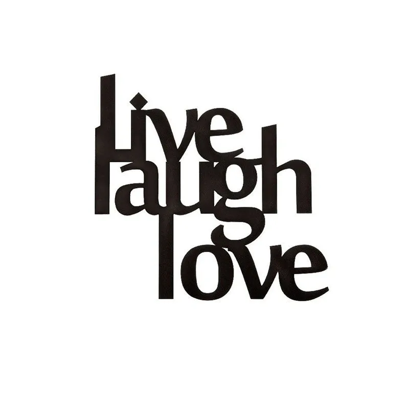 Live Laugh Love Black Iron Wall Accent media 3