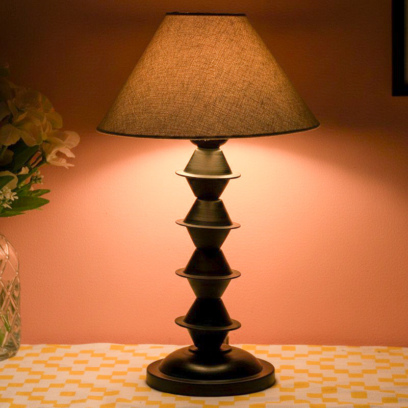 Laepo Missa Fabric Table Lamp - Beige,Black
