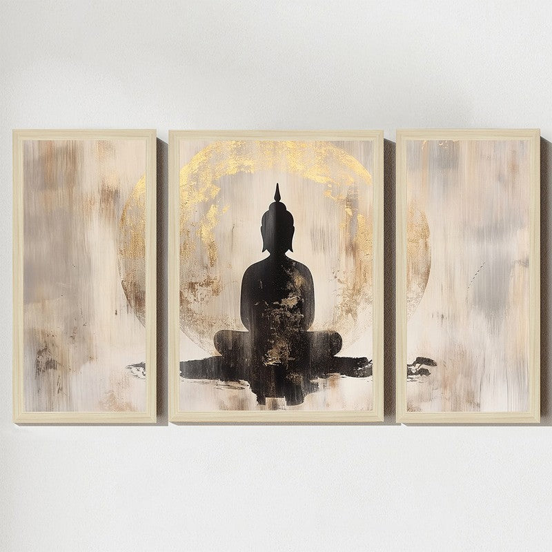 Tranquil Buddha Wall Art - Set of Three media 7