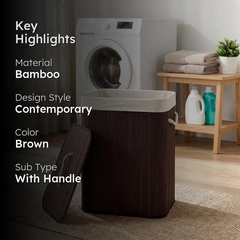 Rioware UrbanRib Laundry Basket - Brown media 2