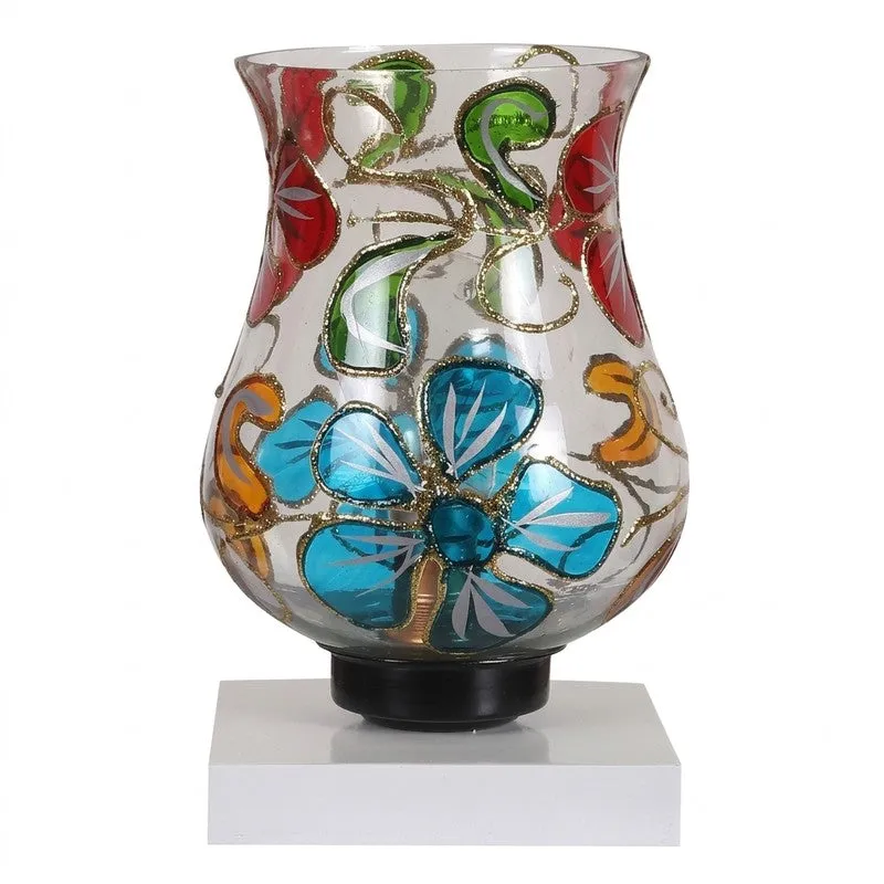 Luminae Mosaic Glass Table Lamp With Wooden Base - Multicolor media 5
