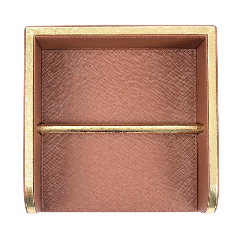 Ceastra Neo Faux Leather Tissue Holder - Brown media 4