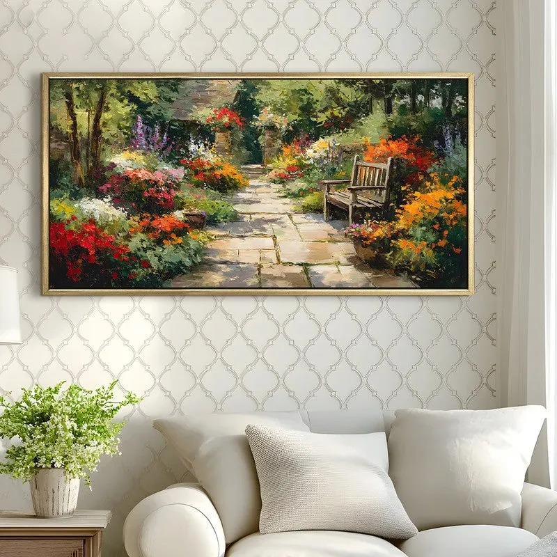 Calm Retreat Canvas Wall Painting With Frame media 4
