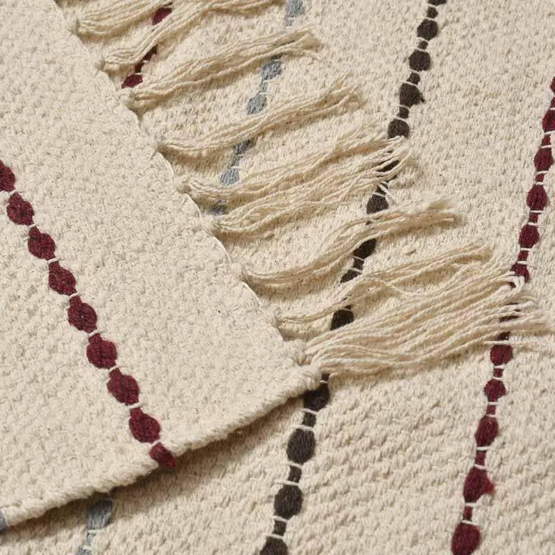 Bohemic Striped Cotton Runner Rug media 3