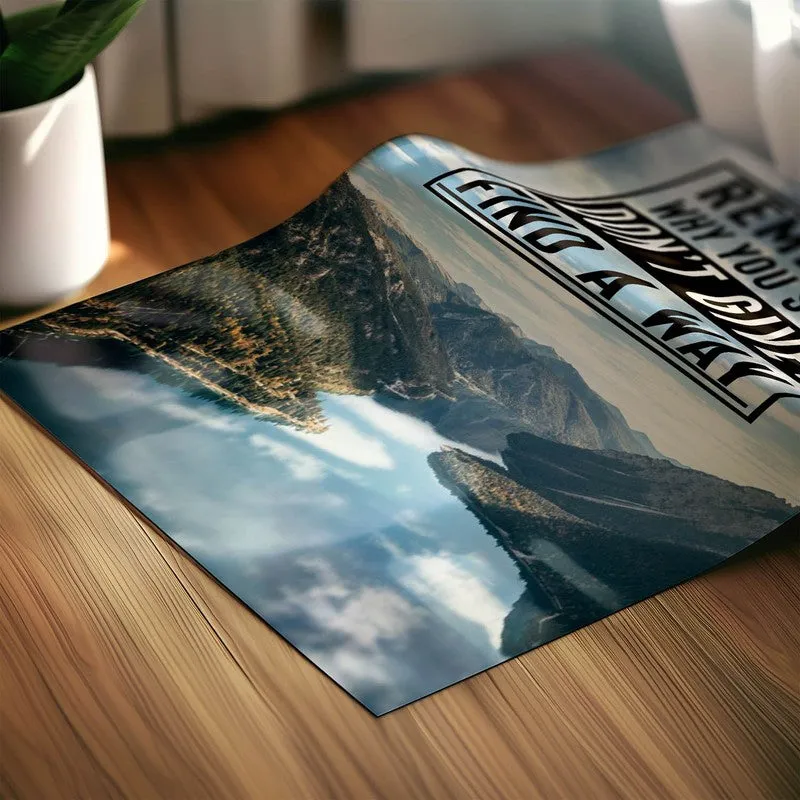 Mountain Motivation Wall Poster media 5