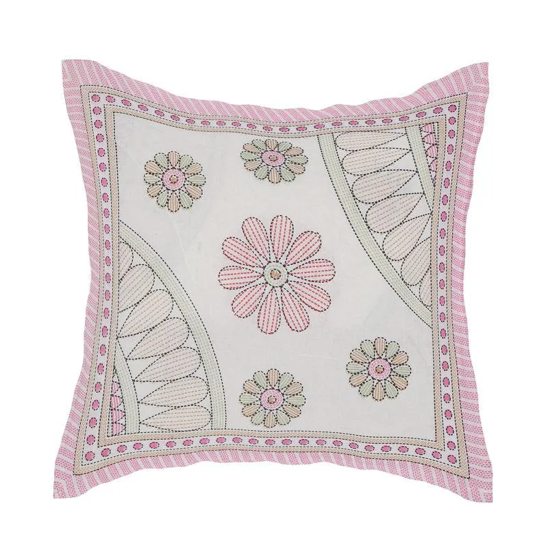 Madviya Floral Diwan Set (Pink) - Six Piece Set media 3