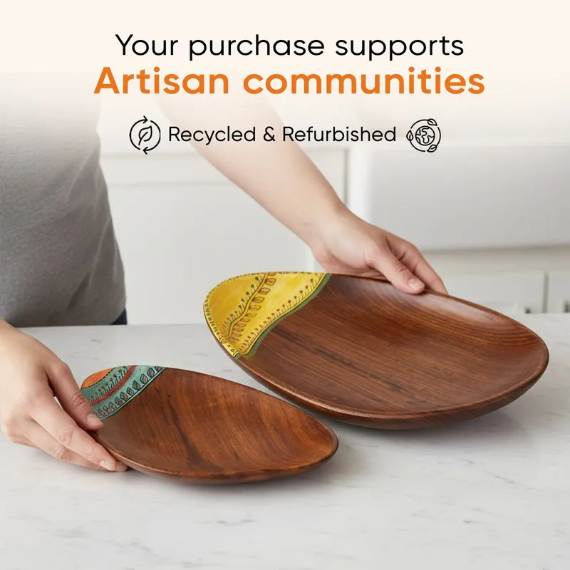 Velar Wooden Platter - Set of Two - 6