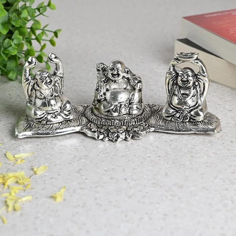 Fengshui Buddha Showpiece - Silver media 1