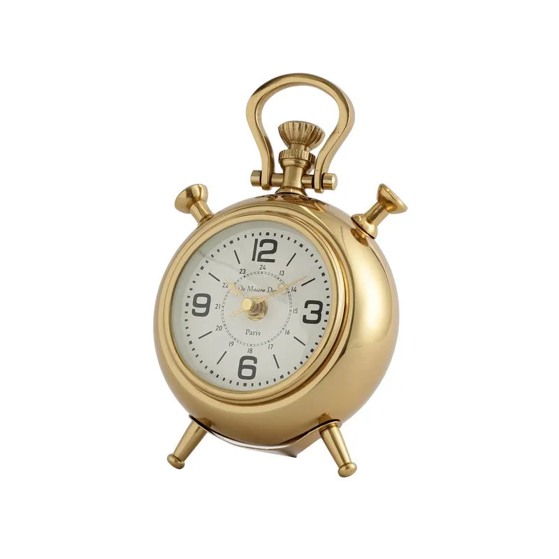 The Belvedere Table Clock - Gold media 4
