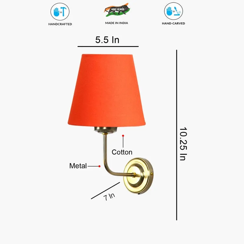Lumoire Cone Metal Wall Lamp - Gold,Orange media 8