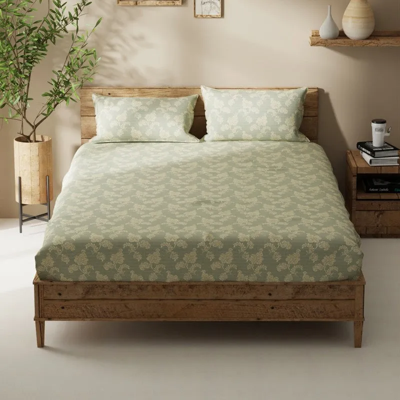 Lorven Bedsheet (Green) - 115 GSM media 3