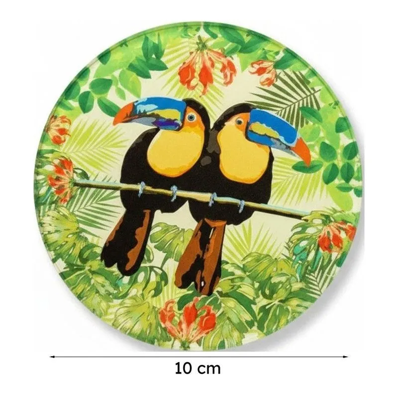 Toucan Tango Round Coaster - Set Of Four media 5