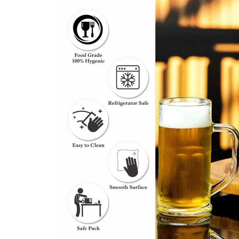 Allur Beer Mug (380 ML) - Set Of Six media 5