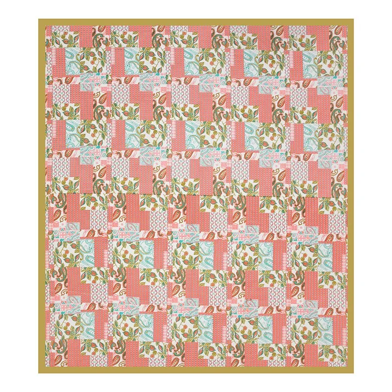 Ethnic Nest Cotton Bedsheet (Pink,Blue) - 120 TC media 5