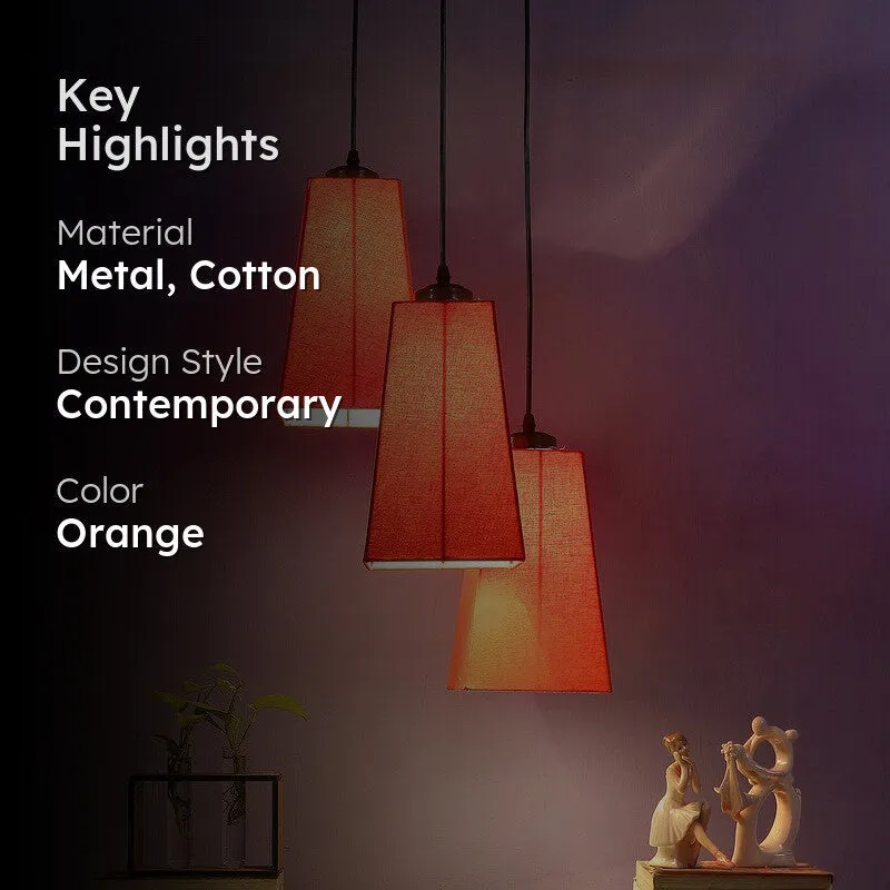 Shadowlux Triple Metal Ceiling Lamp - Orange media 2