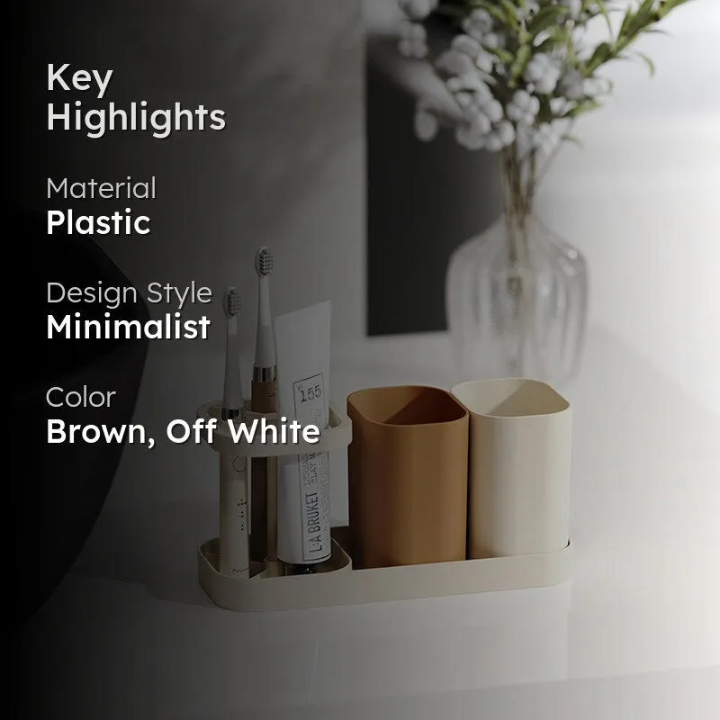 Brush Chic Plastic Tooth Brush Holder media 2