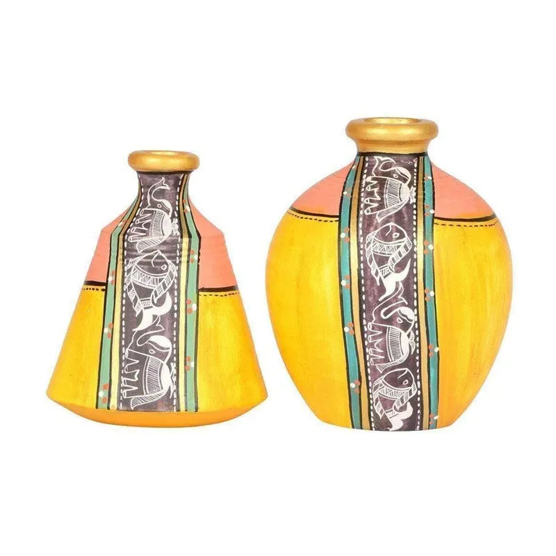 Zainab Terracotta Vase - Two Piece Set media 4