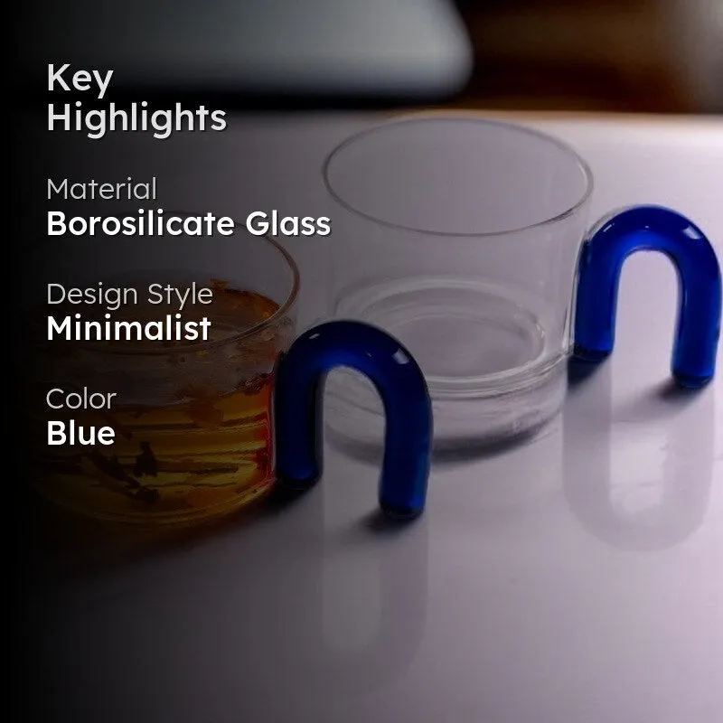 Lyricca Borosilicate Glass Tea Cup (140 mL Each) - Set Of Two media 2