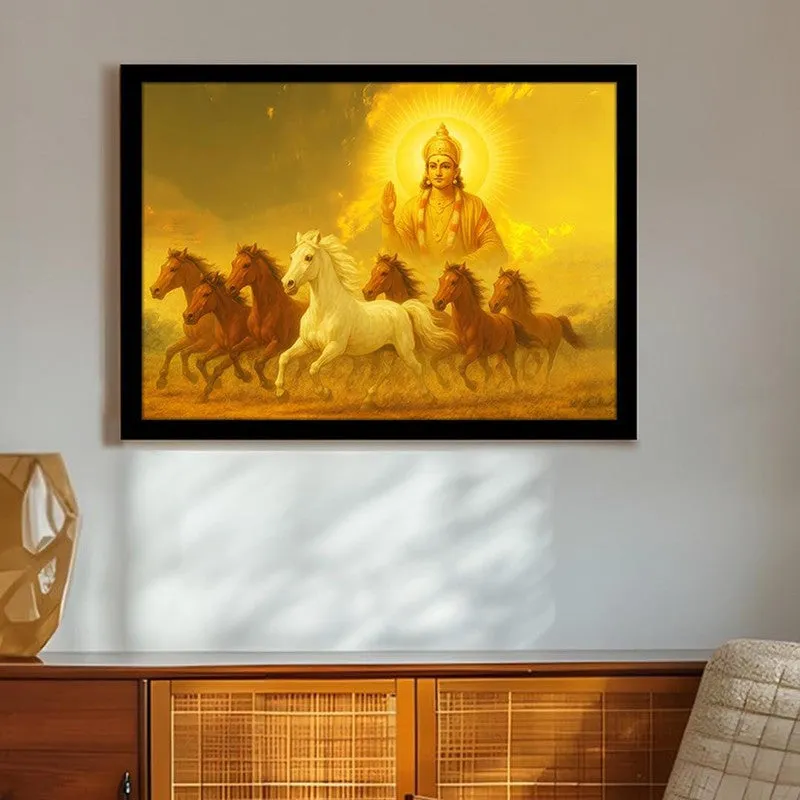 Divine Gallop Wall Art with Frame media 1