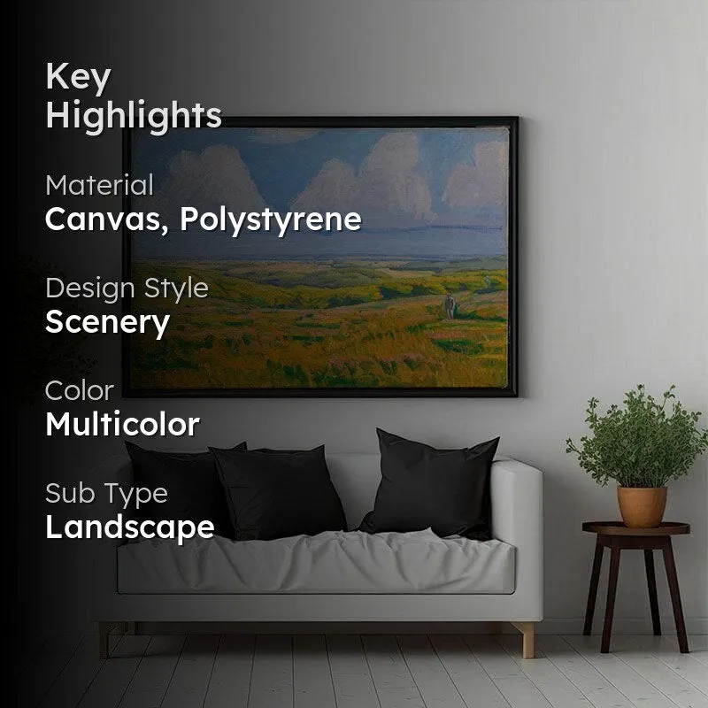 Hammer Hills Canvas Wall Painting - Black Frame media 2
