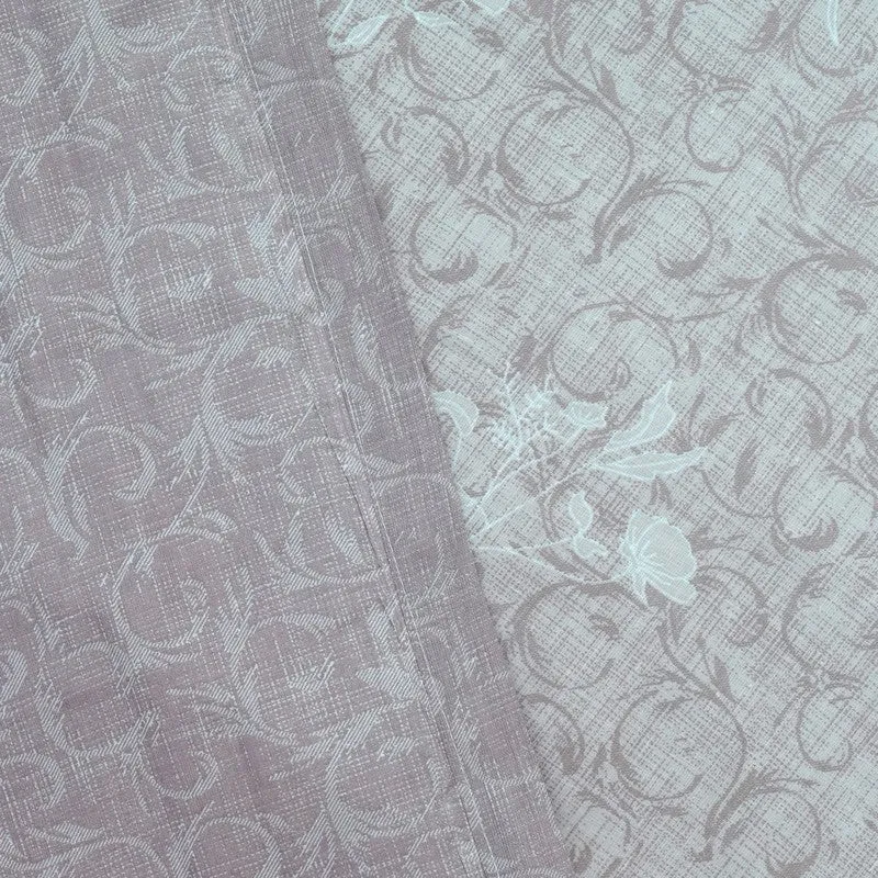 Little Petals Reversible Cotton Dohar (Purple,White) - 120 GSM media 5