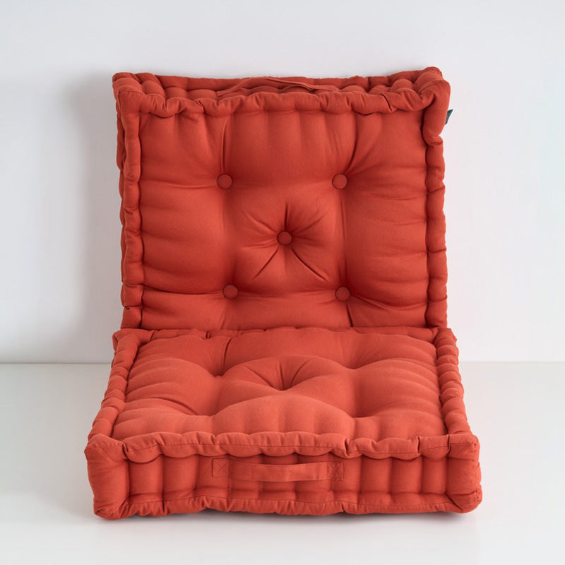 Marlon Floor Cushion (Orange) - Set Of Two media 3