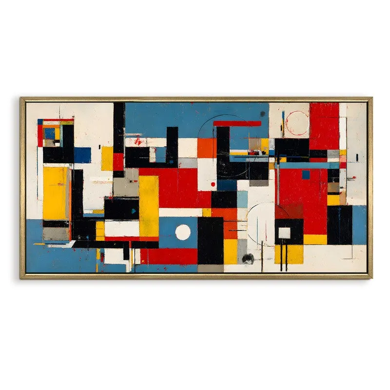 Gridlock Canvas Wall Painting With Frame media 3