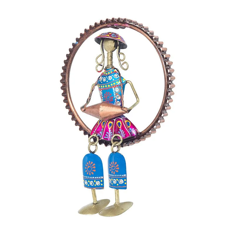 Doll Dhol Handcrafted Metal Wall Accent media 4