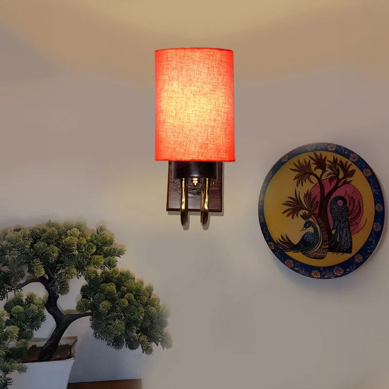 Gilded Arch Cotton Wall Lamp - Orange media 4