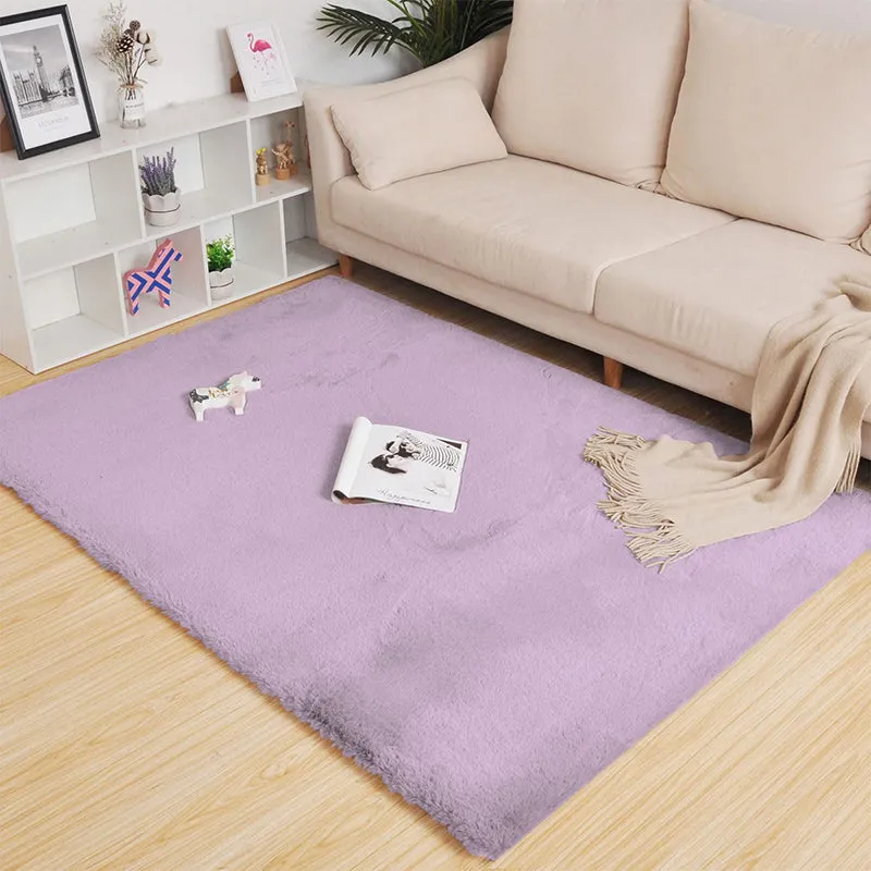 Ruffle Luxe Area Rug - Lilac media 1