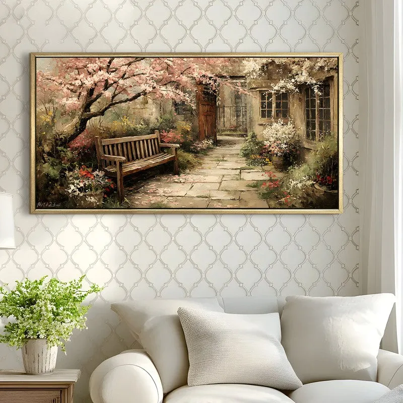 European Blossom Tree Leisure Seat Wall Art media 3