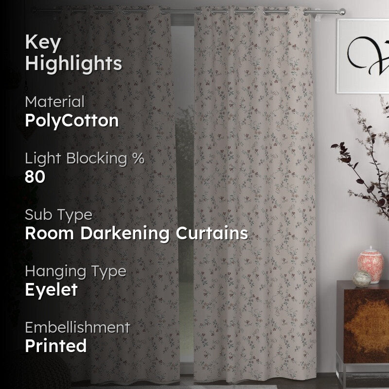 Floral Bloom Curtains - Set of Two media 2